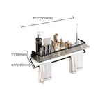 Black Bathroom Set Metallic & Acrylic Bathroom Accessories Set made of Stainless Steel Aluminium