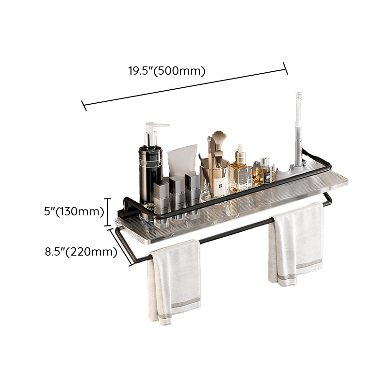 Black Bathroom Set Metallic & Acrylic Bathroom Accessories Set made of Stainless Steel Aluminium