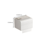 Contemporary bathroom accessory set made of matte stainless steel-aluminum with bathrobe hook/bath shelf
