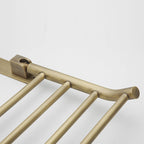 Worn Brass Traditional Bathroom Set with Bath Shelf/Paper Holder & Towel Bar