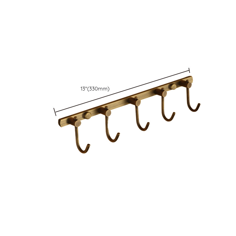 Worn Brass Traditional Bathroom Set with Bath Shelf/Paper Holder & Towel Bar