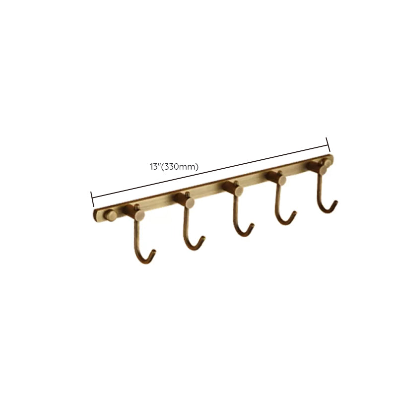 Worn Brass Traditional Bathroom Set with Bath Shelf/Paper Holder & Towel Bar