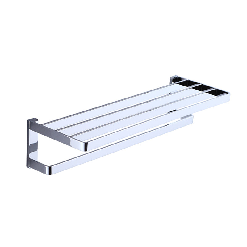 Chrome brass modern bathroom accessory set with towel bar/ ring/ paper holder & bathrobe hook
