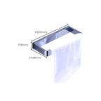Chrome brass modern bathroom accessory set with towel bar/ ring/ paper holder & bathrobe hook