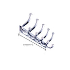 Chrome brass modern bathroom accessory set with towel bar/ ring/ paper holder & bathrobe hook