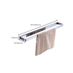 Chrome brass modern bathroom accessory set with towel bar/ ring/ paper holder & bathrobe hook