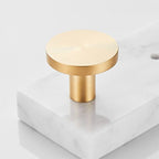 Brushed Brass Bathroom Accessory Set Metal & Marble Bathroom Hardware Set with Bathtub Shelf