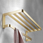 Brushed Brass Bathroom Hardware Set Retro Golden Bathroom Accessories Set