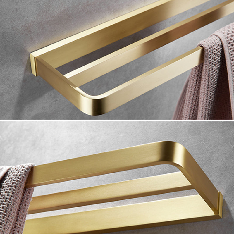 Brushed Brass Bathroom Hardware Set Retro Golden Bathroom Accessories Set
