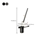 Contemporary bathroom accessory set made of matte stainless steel-aluminum with bathrobe hook/towel rail