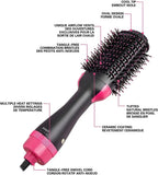 4-in-1 hairdryer & straightener for volume, shine & styling versatility