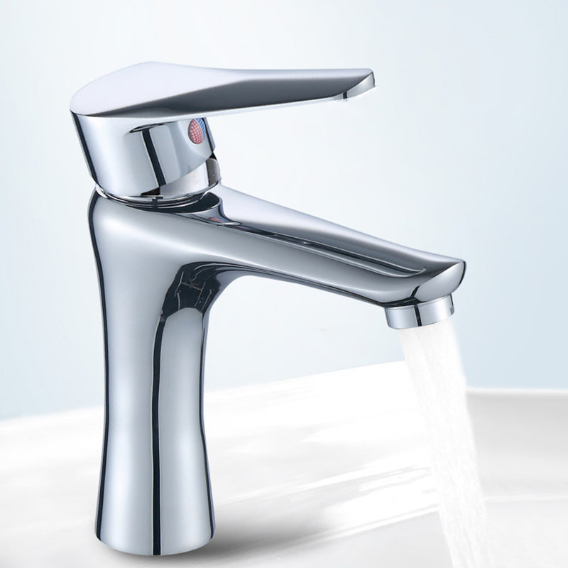 Single Hole Basin Tap Lever Handle 1 Hole Faucet for the Bathroom