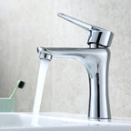 Single Hole Basin Tap Lever Handle 1 Hole Faucet for the Bathroom