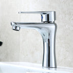Single Hole Basin Tap Lever Handle 1 Hole Faucet for the Bathroom