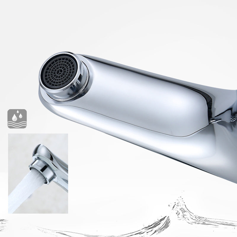 Single Hole Basin Tap Lever Handle 1 Hole Faucet for the Bathroom
