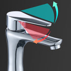 Single Hole Basin Tap Lever Handle 1 Hole Faucet for the Bathroom