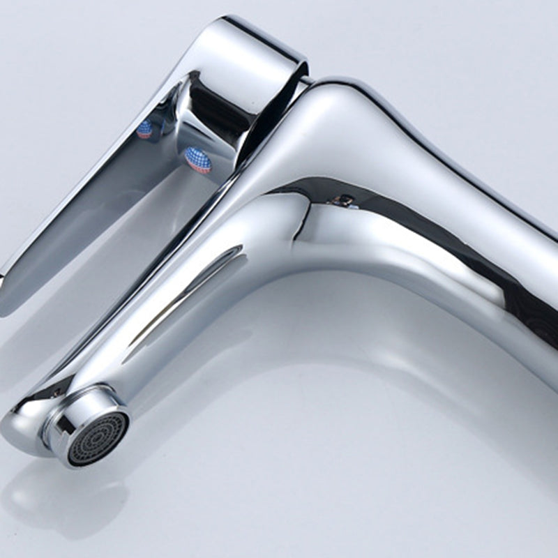 Single Hole Basin Tap Lever Handle 1 Hole Faucet for the Bathroom