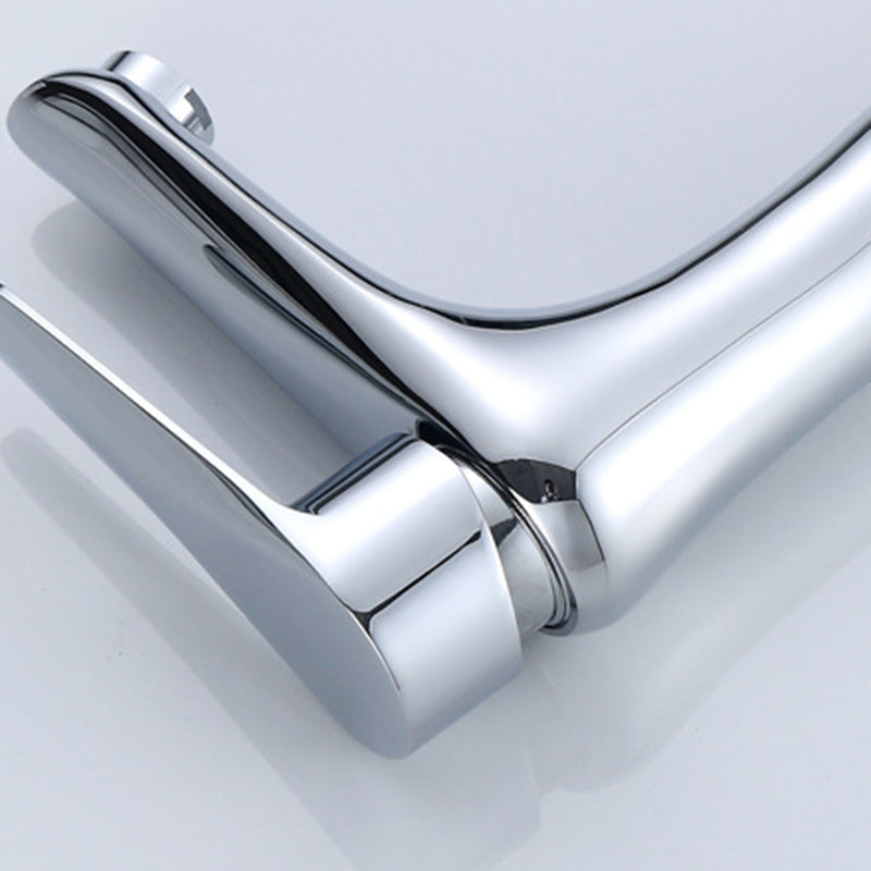 Single Hole Basin Tap Lever Handle 1 Hole Faucet for the Bathroom