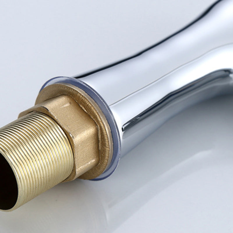 Single Hole Basin Tap Lever Handle 1 Hole Faucet for the Bathroom