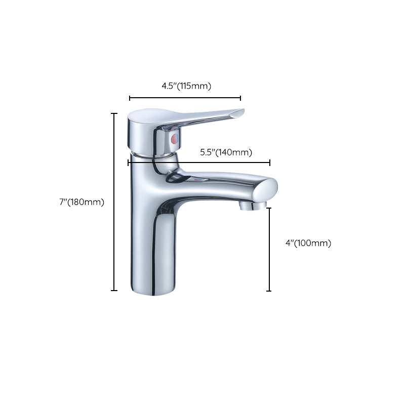 Single Hole Basin Tap Lever Handle 1 Hole Faucet for the Bathroom