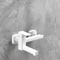Wall-mounted metal bathtub faucet low arc swivel bathroom faucet