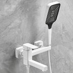 Wall-mounted metal bathtub faucet low arc swivel bathroom faucet