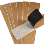 Rectangular PVC Floor Wood Design Peel & Stick Vinyl Flooring