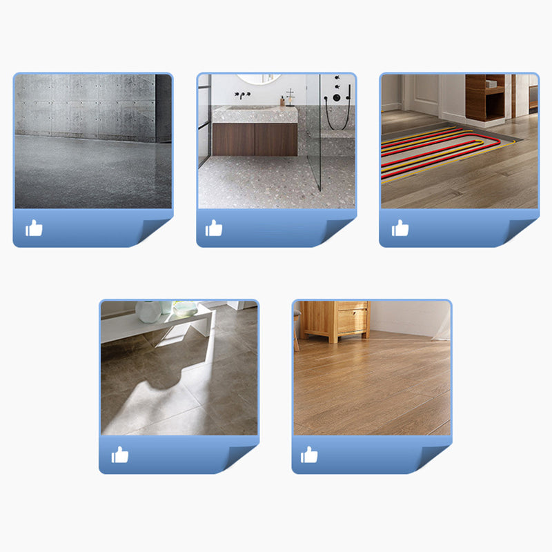 Rectangular PVC Floor Wood Design Peel & Stick Vinyl Flooring