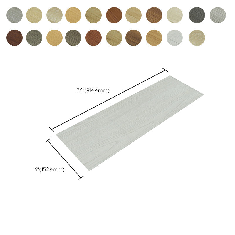 Rectangle PVC Floor Wood Design Peel & Stick Vinyl Flooring