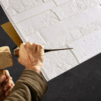 Colorful 3D-embossed wall panel Waterproof artificial stone wall tile