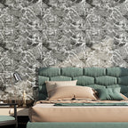 Colorful 3D-embossed wall panel Waterproof artificial stone wall tile