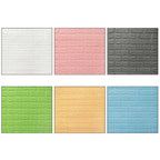 3D-embossed wall panels Color Waterproof Foam Interior wall tile