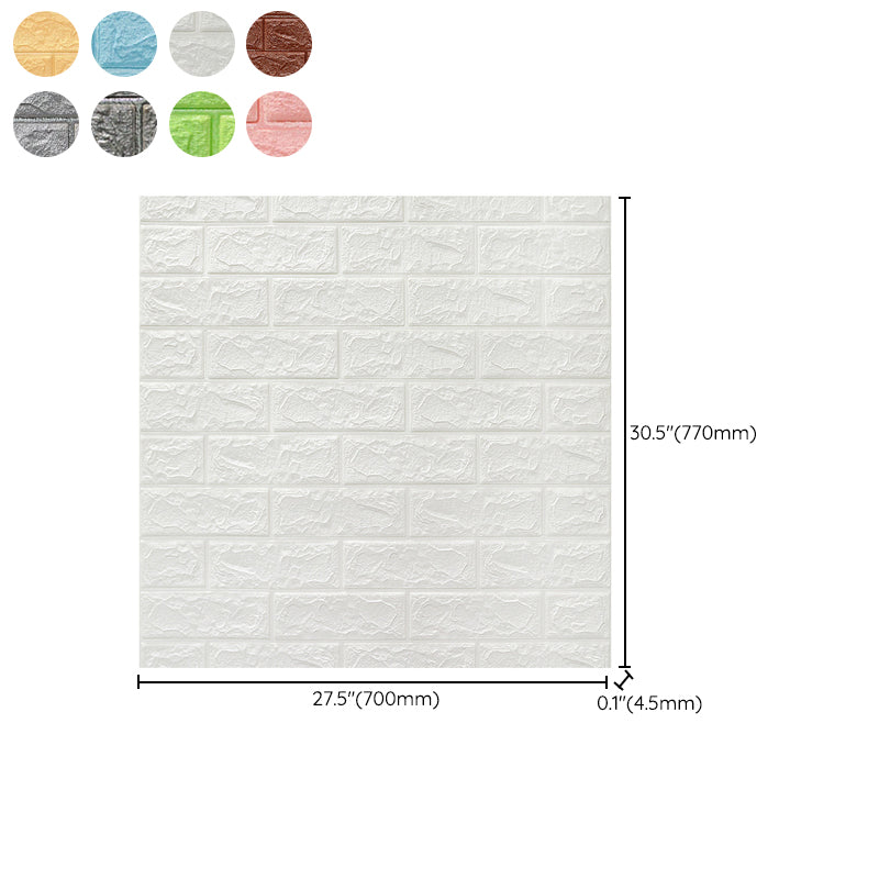3D-embossed wall panels Color Waterproof Foam Interior wall tile
