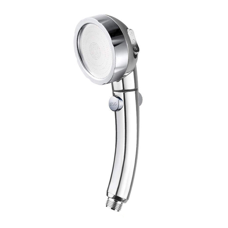 Contemporary Hand Shower Head Silver 3-Spray Pattern Wall Mounted Shower Head