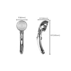 Contemporary Hand Shower Head Silver 3-Spray Pattern Wall Mounted Shower Head