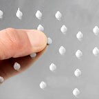 Stainless Steel Fixed Shower Head in Silver H2Okinetic Technology Shower Head