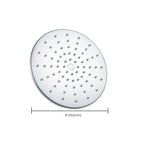 Stainless Steel Fixed Shower Head in Silver H2Okinetic Technology Shower Head
