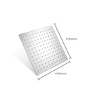 Stainless Steel Fixed Shower Head in Silver H2Okinetic Technology Shower Head