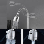 Modern Bridge Water Faucet 304 Stainless Steel Knob Handle Swivel Spout Wall Mounted Faucet