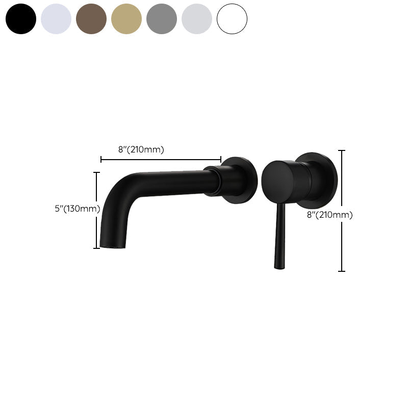 Industrial Wall-Mounted Bathroom Faucet 2-Hole Swivel Spout Basin Faucet