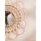 Handmade Rattan Decorative Wall Mirror