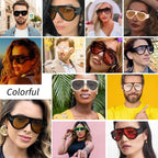 Oversized UV400 Aviator Sunglasses