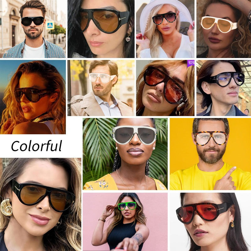 Oversized UV400 Aviator Sunglasses