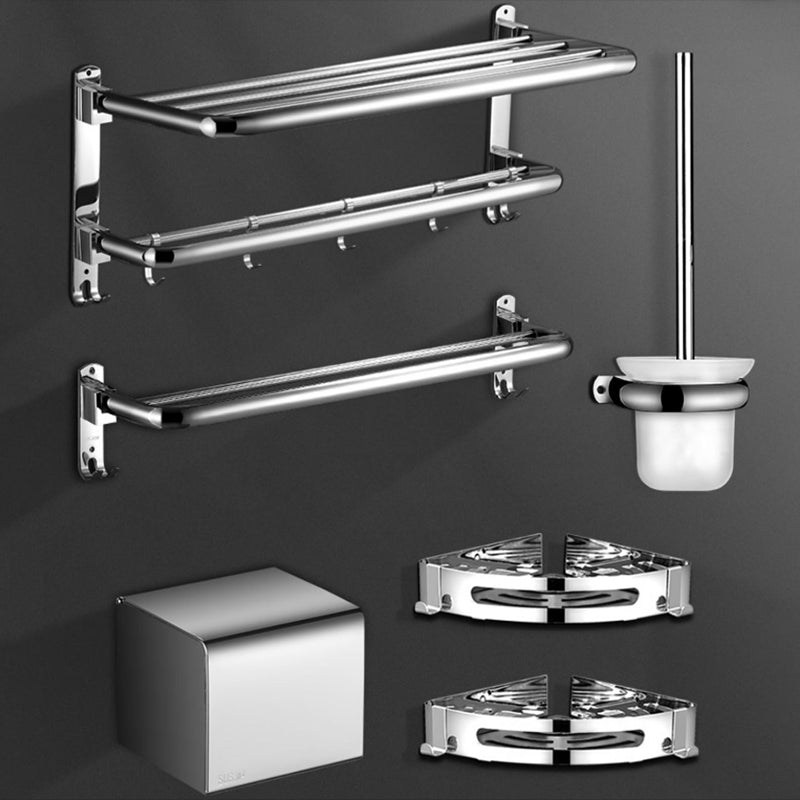 Modern Stainless Steel Towel Bar Bathroom Shelf Bathroom Accessories Set