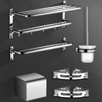 Modern Stainless Steel Towel Bar Bathroom Shelf Bathroom Accessories Set