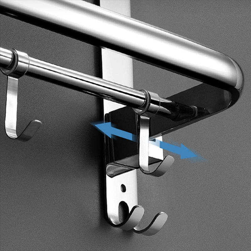 Modern Stainless Steel Towel Bar Bathroom Shelf Bathroom Accessories Set