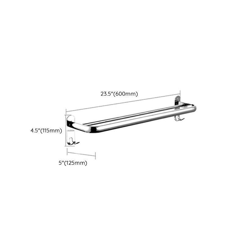 Modern Stainless Steel Towel Bar Bathroom Shelf Bathroom Accessories Set