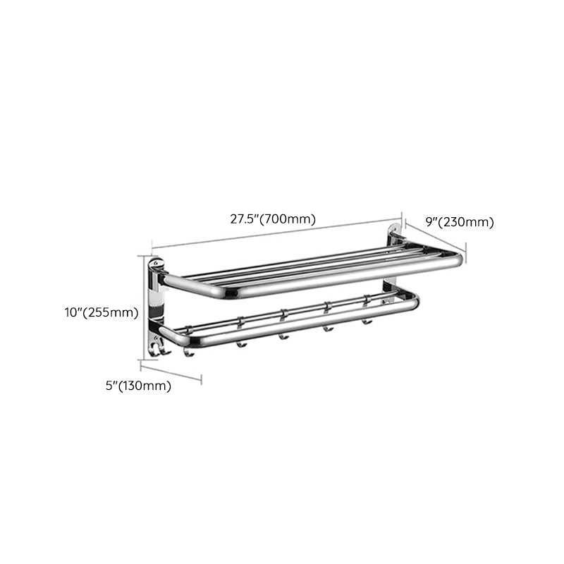 Modern Stainless Steel Towel Bar Bathroom Shelf Bathroom Accessories Set
