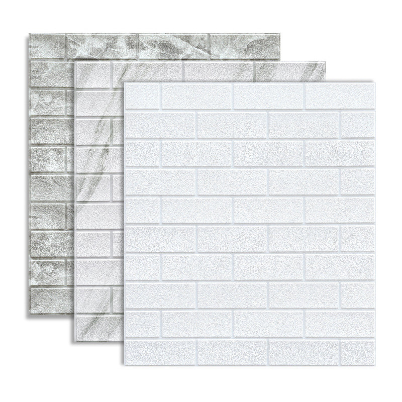 Industrial Wall Panel, 3D Brick Bathroom Wall Panels Set of 2