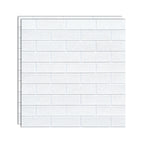 Industrial Wall Panel, 3D Brick Bathroom Wall Panels Set of 2